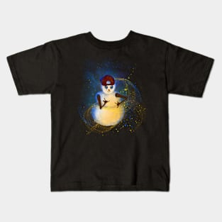 Snowman Hipster Kids T-Shirt